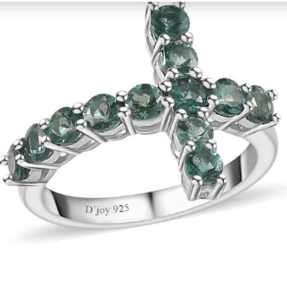 Premium Indian Ocean Apatite Cross Ring - Picture 3 of 4